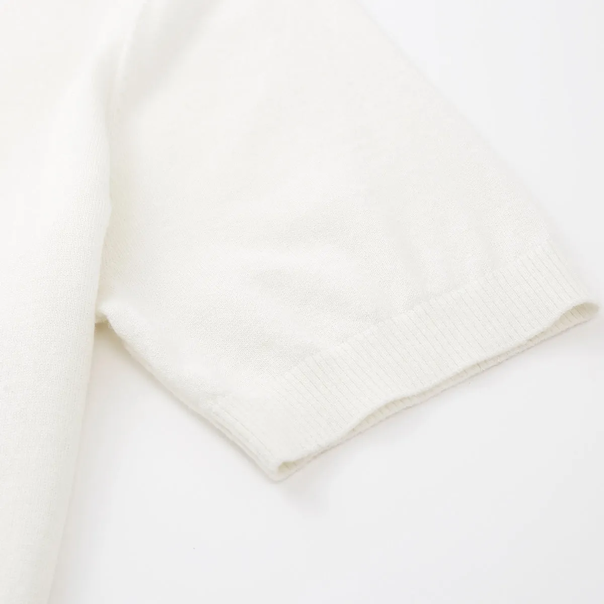 100% Wool Classic Short-Sleeve Sweater