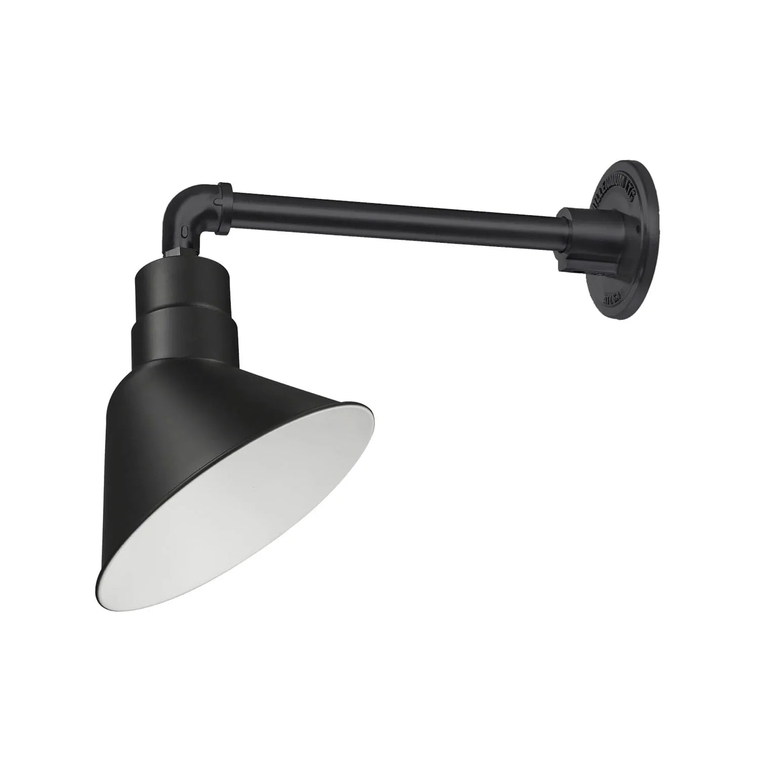 12in. Integrated LED Angle Shade With Gooseneck - Satin Black - 11W - 3000K