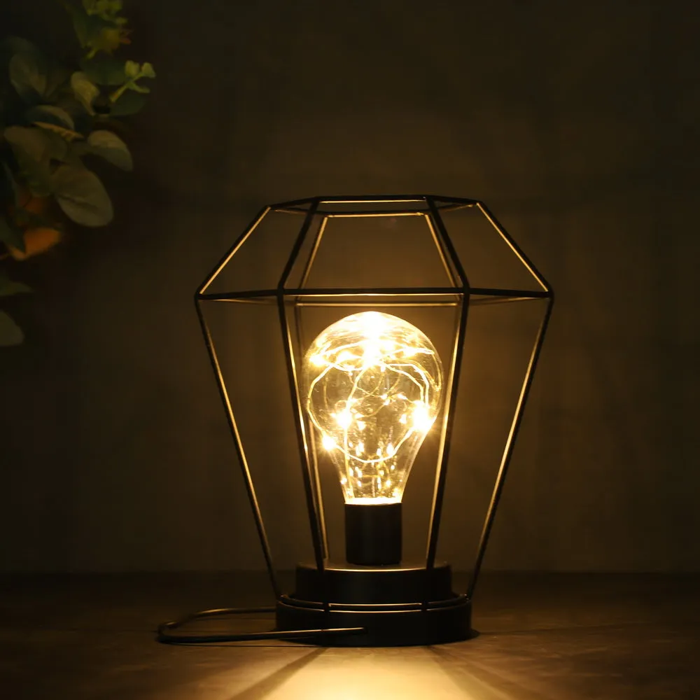 8.5" Tall Battery Powered Outdoor Table Lamp