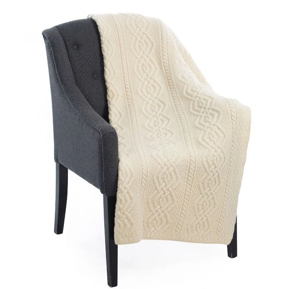 Aran Irish Blanket Made in Ireland