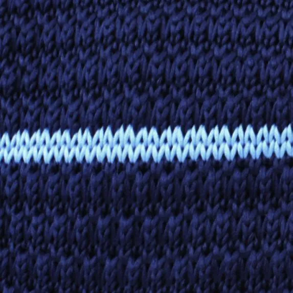 Axel Blue Striped Knitted Tie