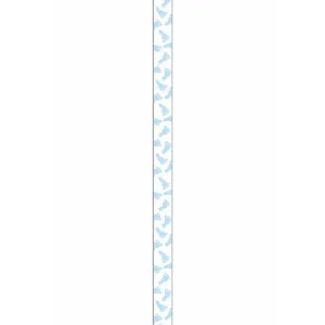 Babyfeet Satin Ribbon 3/8in x 12ft Blue