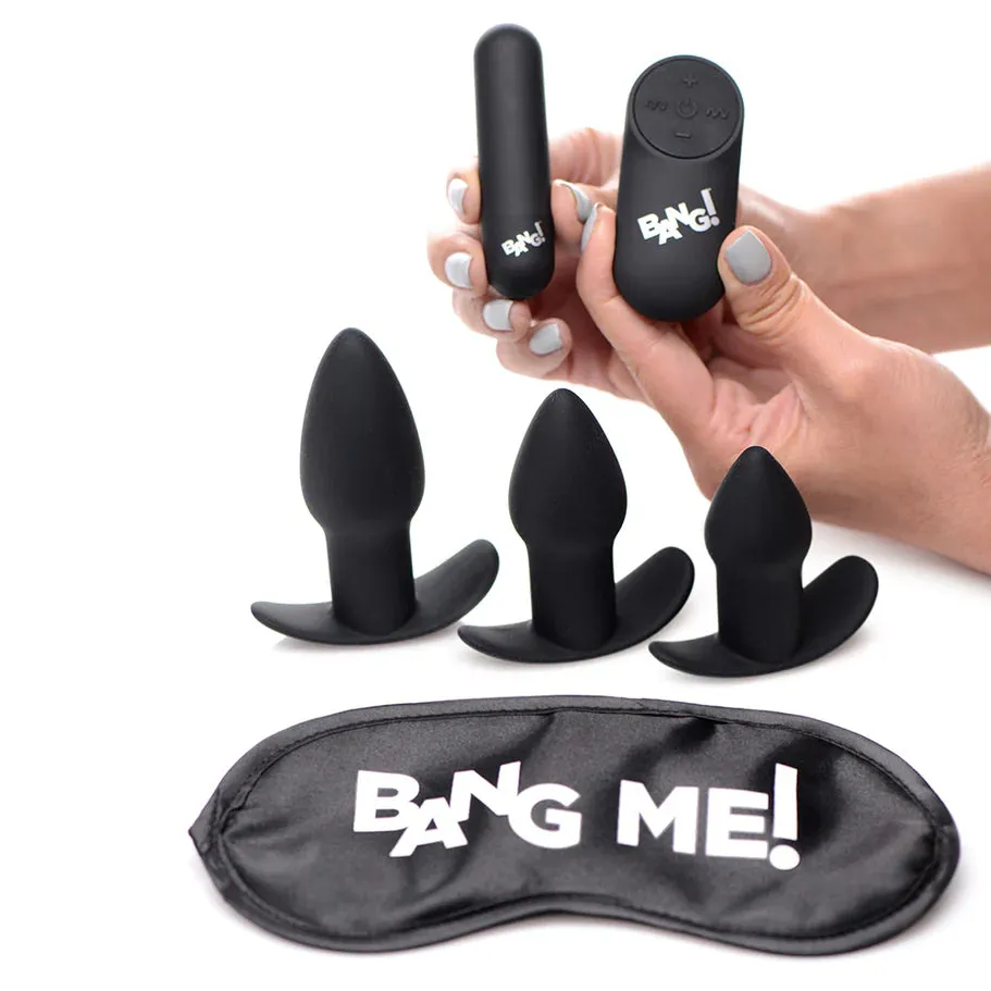 Bang! Backdoor Adventure Rechargeable Silicone Butt Plug Kit (set of 5)