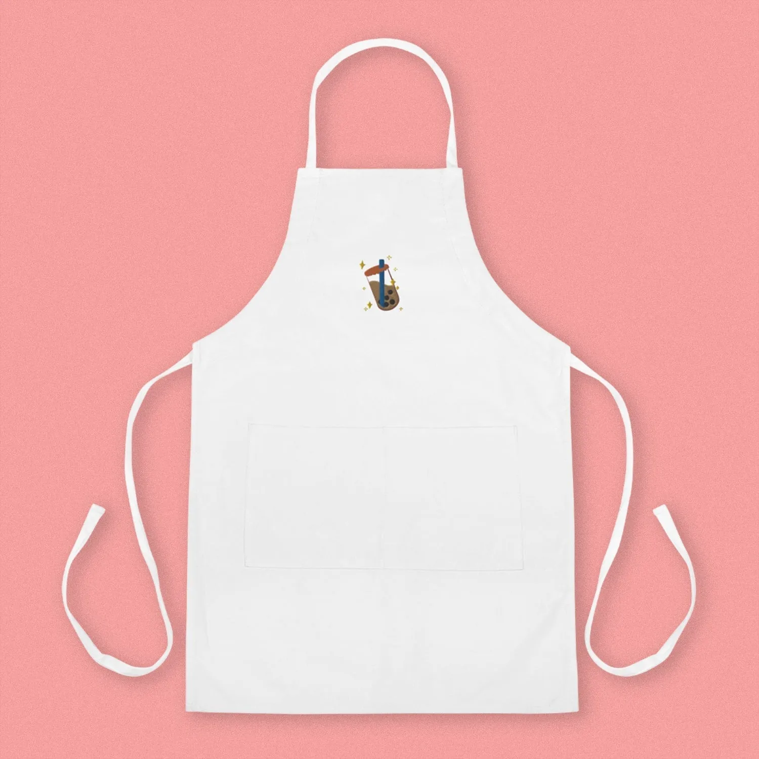 Boba Bliss Embroidered Apron