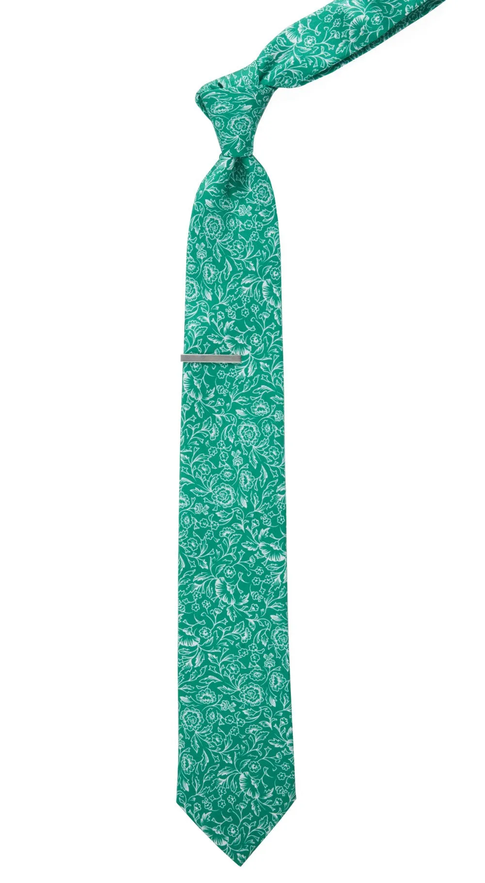 Bracken Blossom Kelly Green Tie