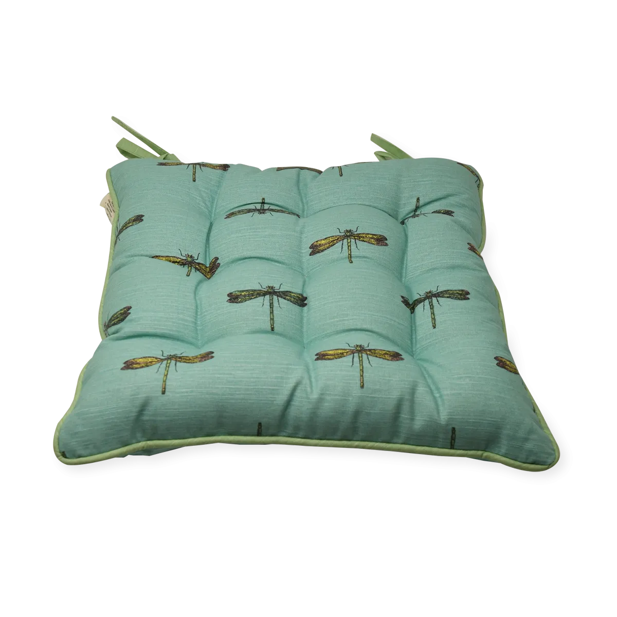 Chair Pad with Ties - Akitsu - Celeste