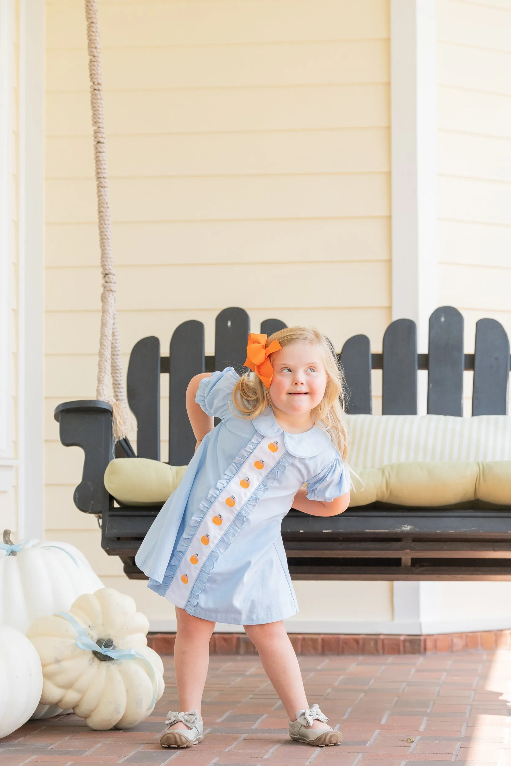 Christina Blue Pumpkins Dress