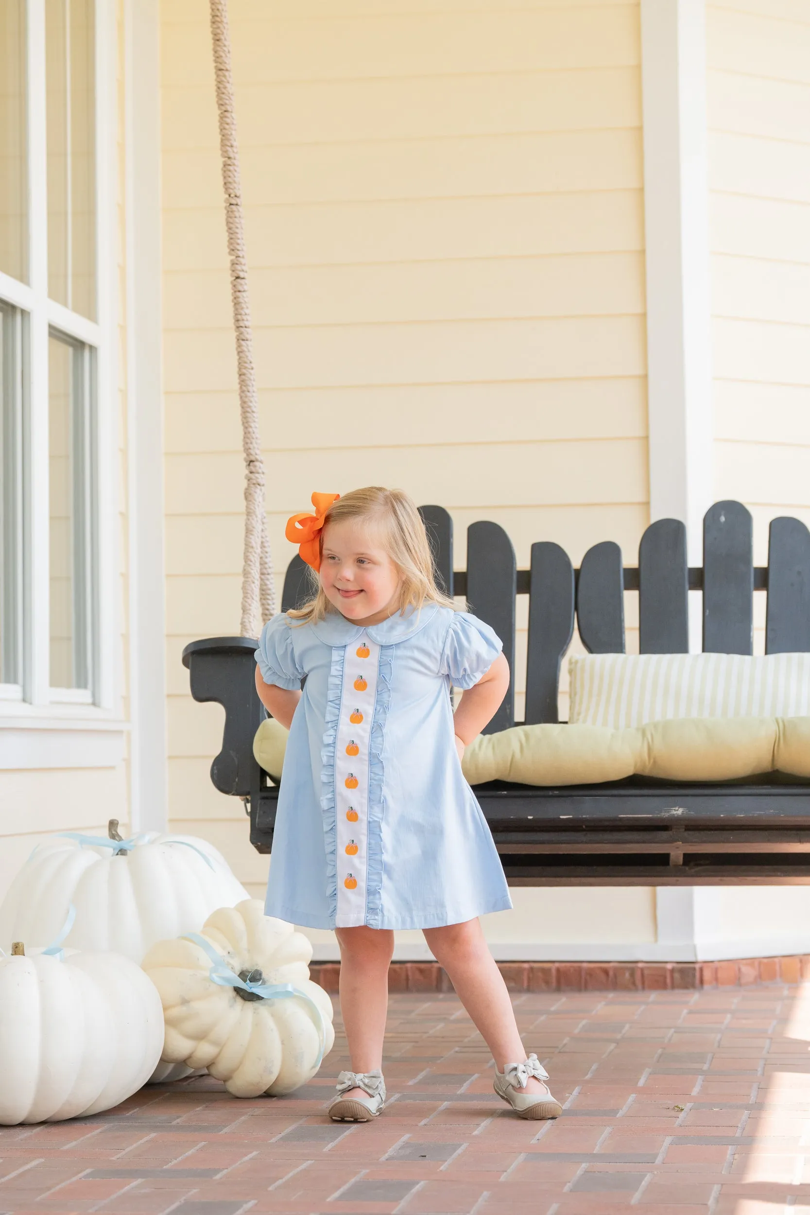 Christina Blue Pumpkins Dress