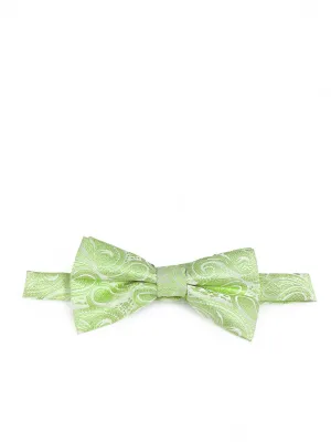 Classic Formal Mint Paisley Bow Tie