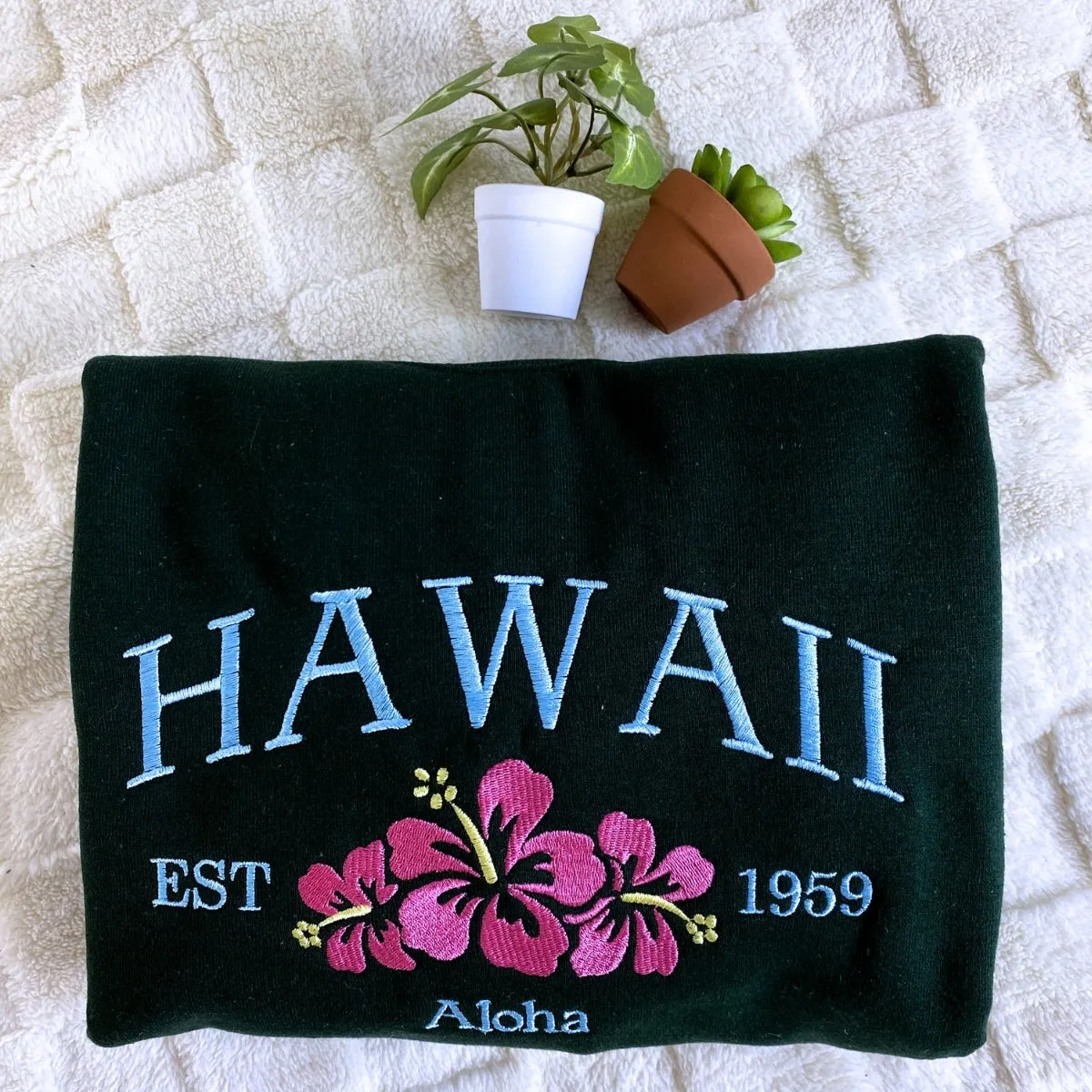 Custom Embroidered Sweatshirt with Your Logo, Any Text or Photo