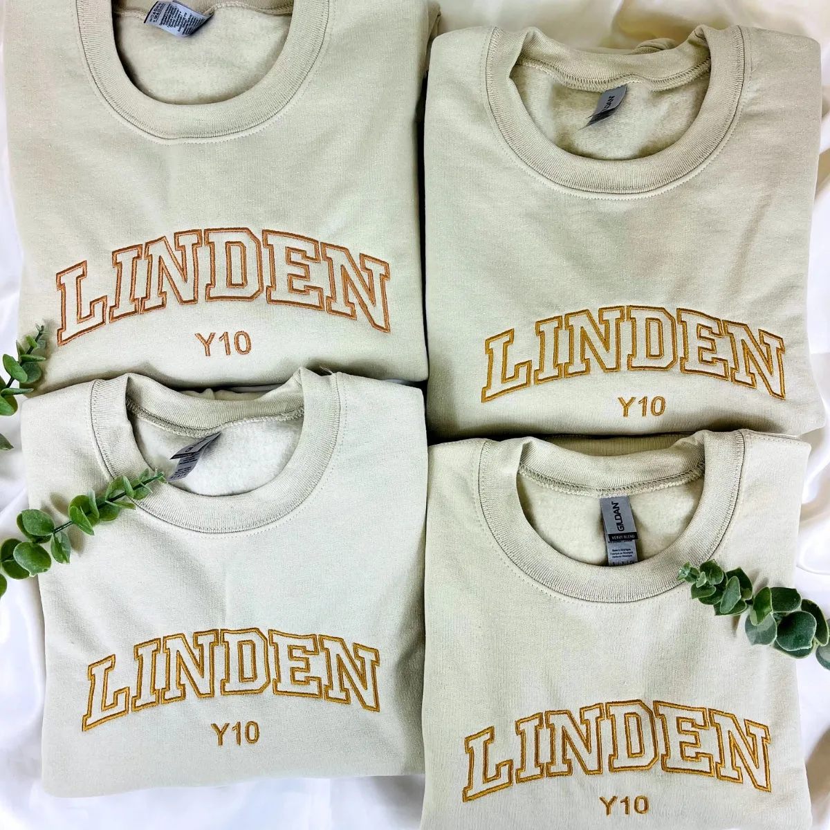 Custom Embroidered Sweatshirt with Your Logo, Any Text or Photo