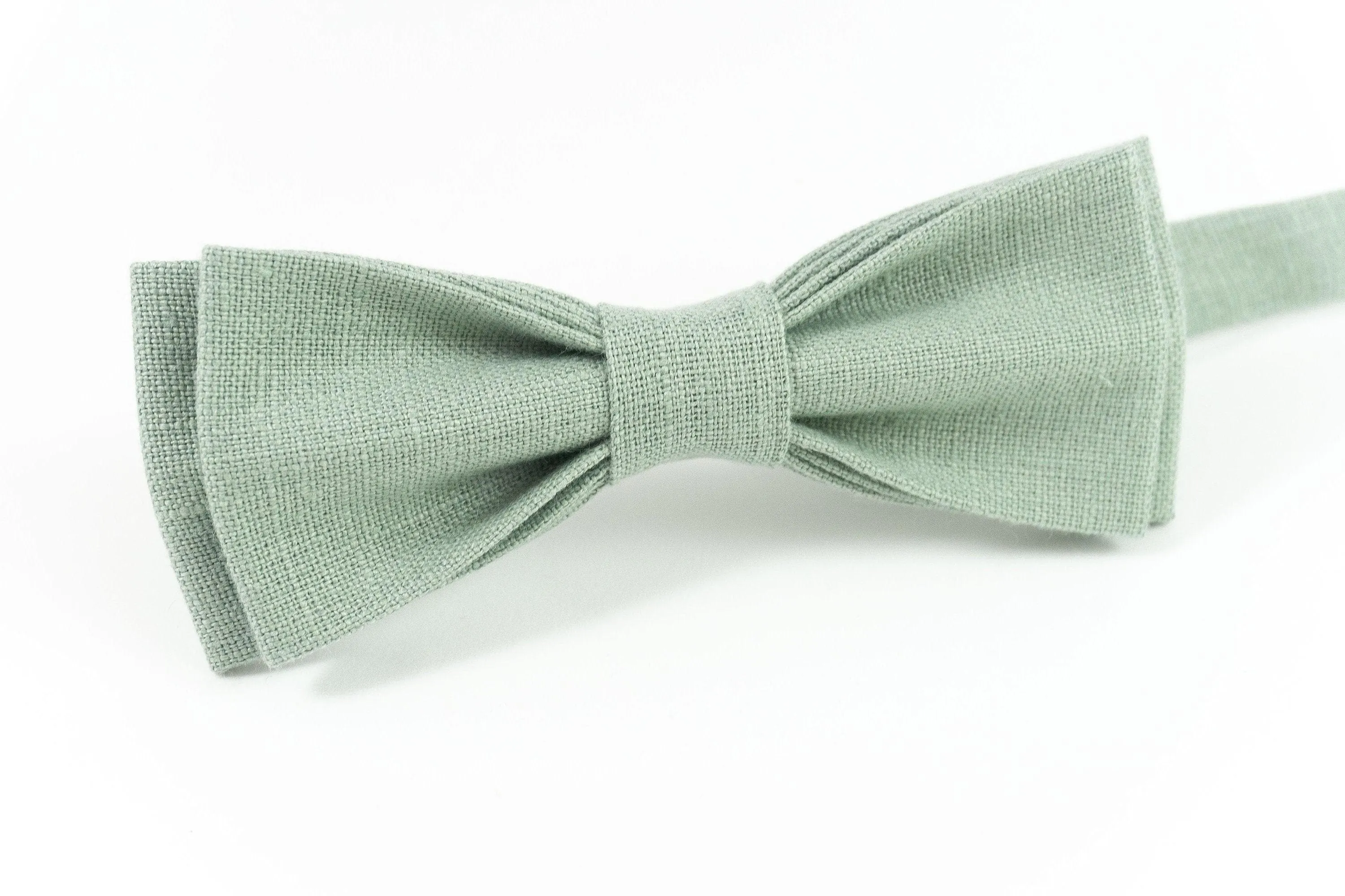 Dusty sage green bow tie perfect for sage weddings