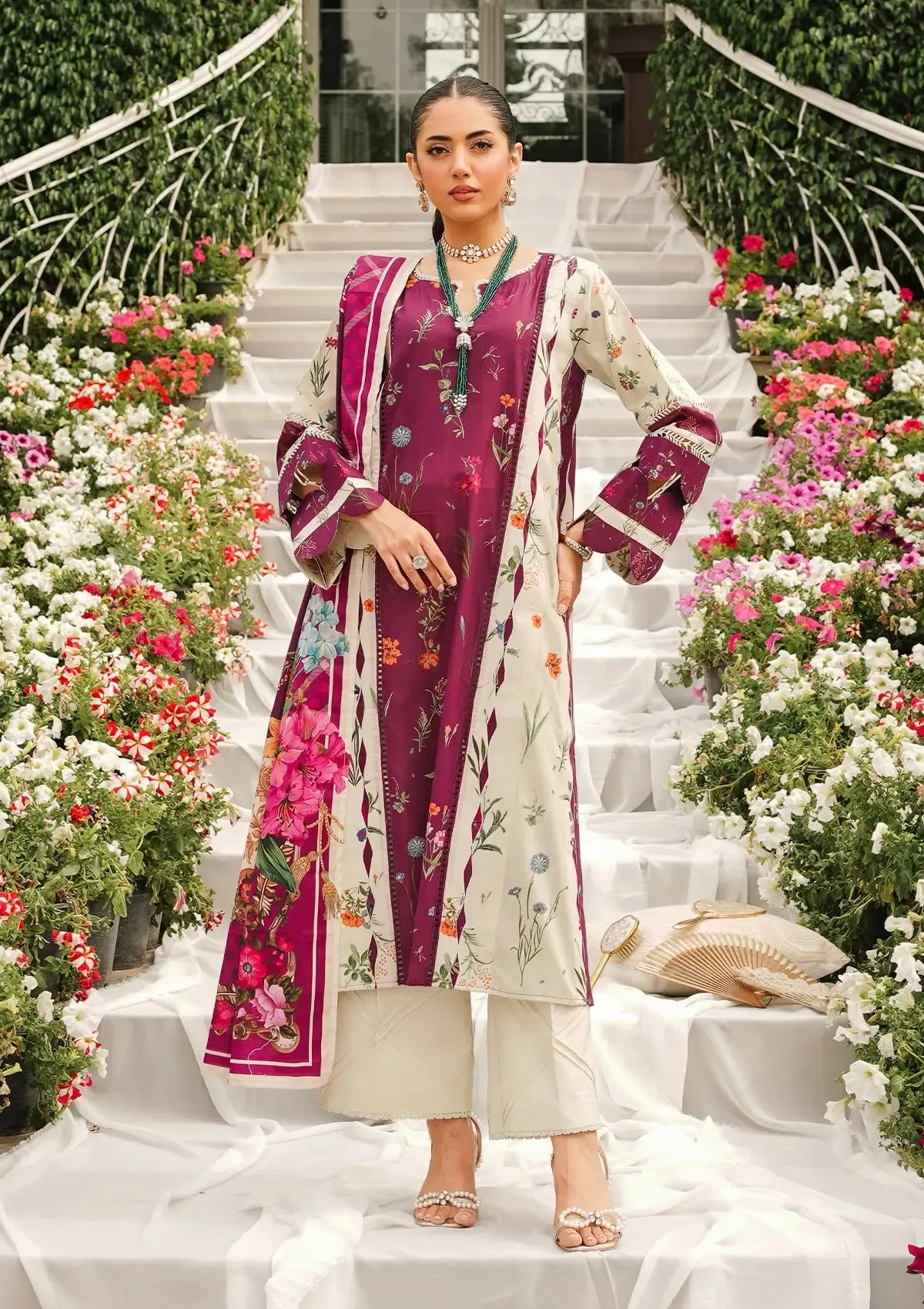 Elaf Prints Printed Lawn – EEP-08A - Twilight Ties