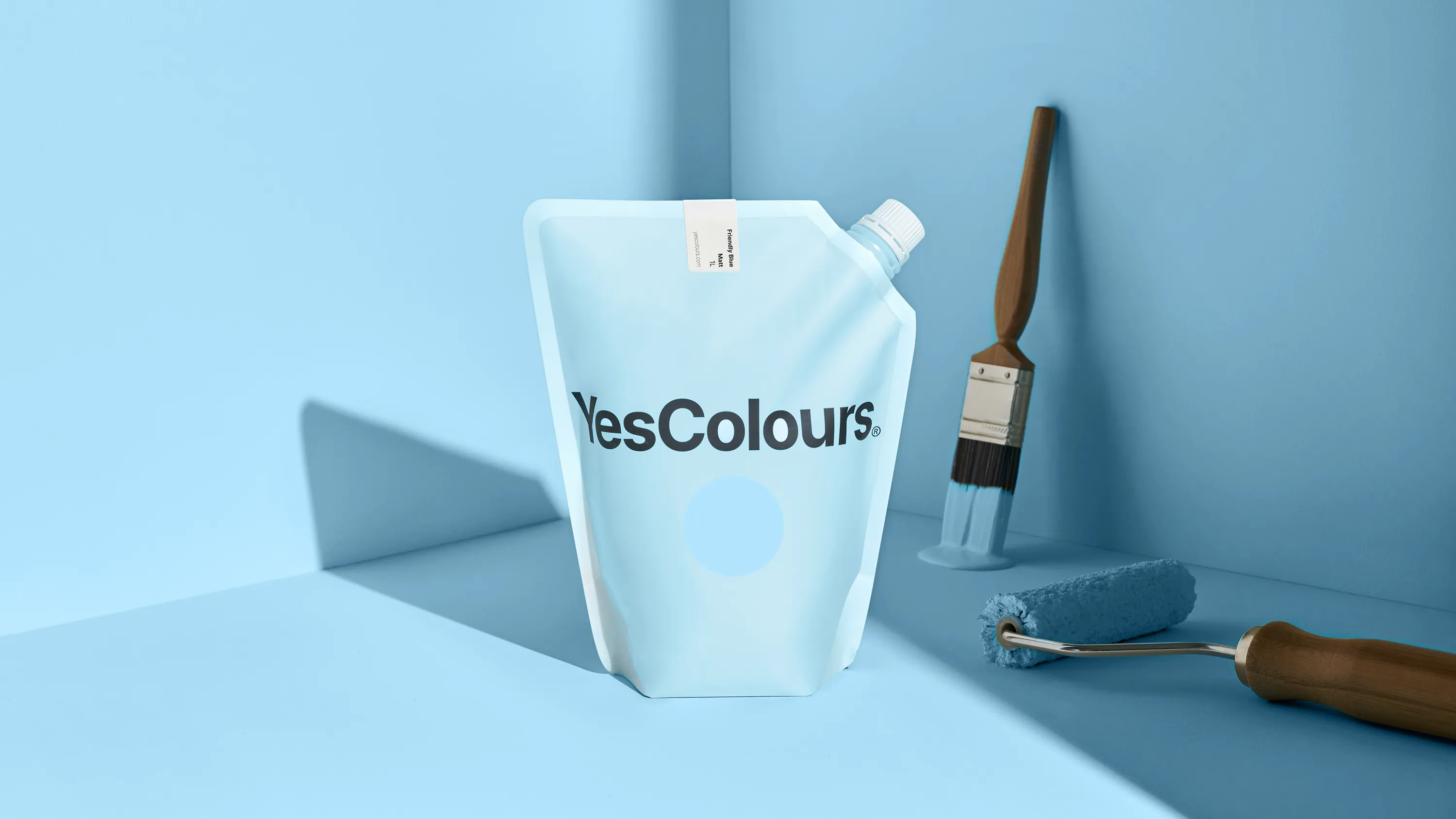 Friendly Blue matt emulsion paint