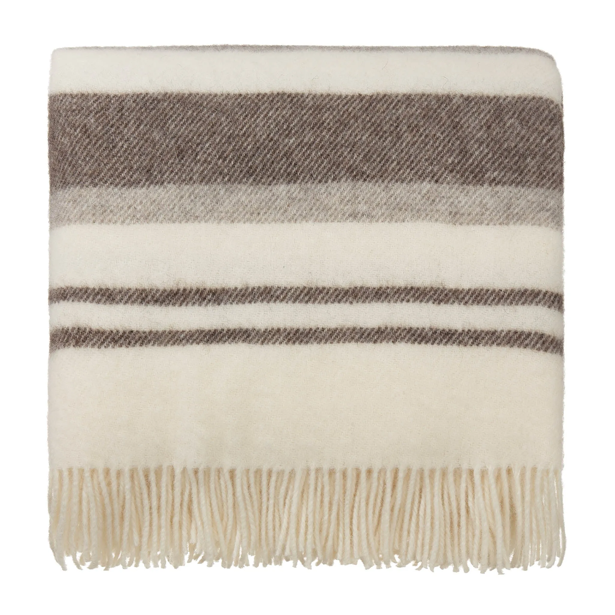 Kampai Wool Blanket [Cream/Grey]