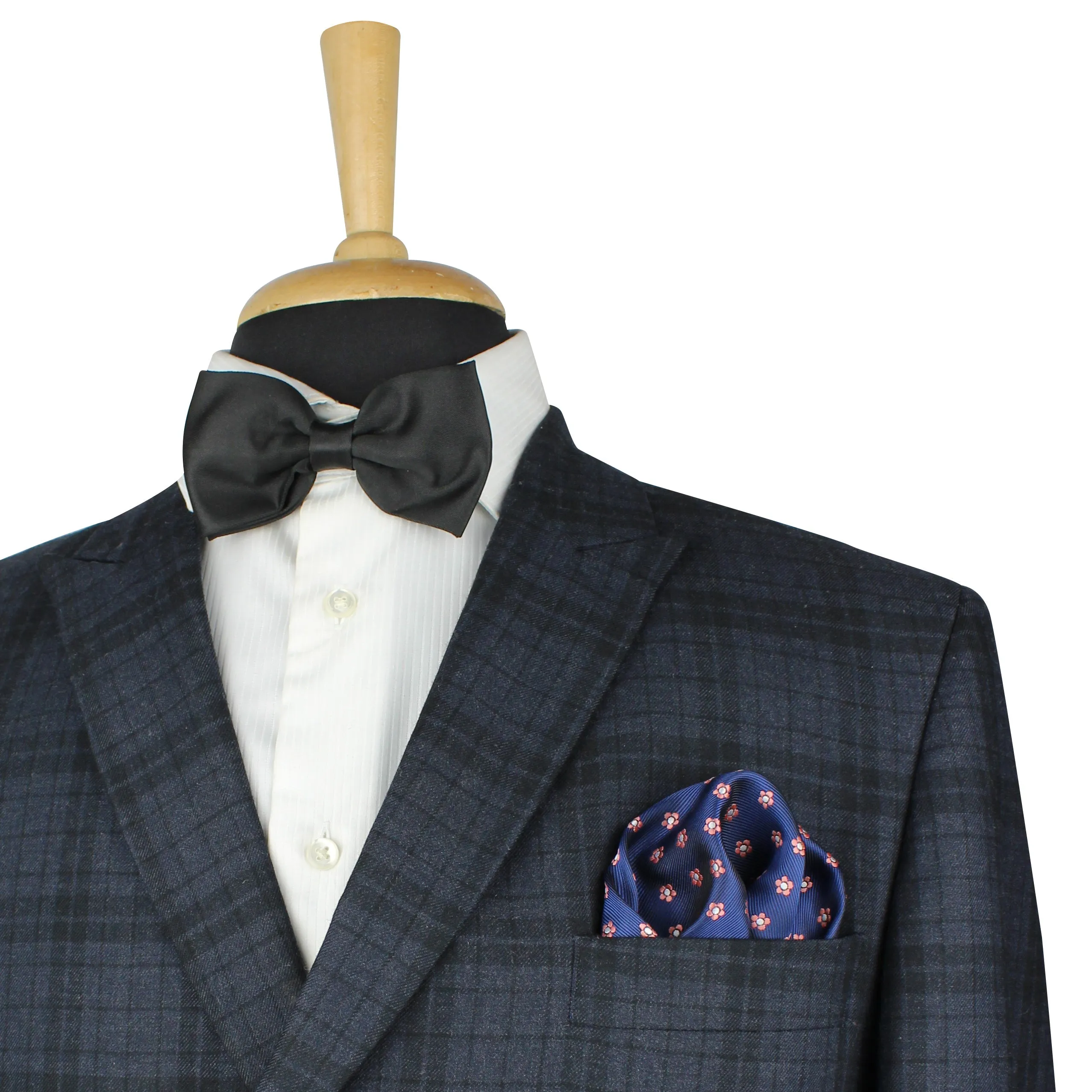 Kovove Classy Blue Floral Pocket Square For Men