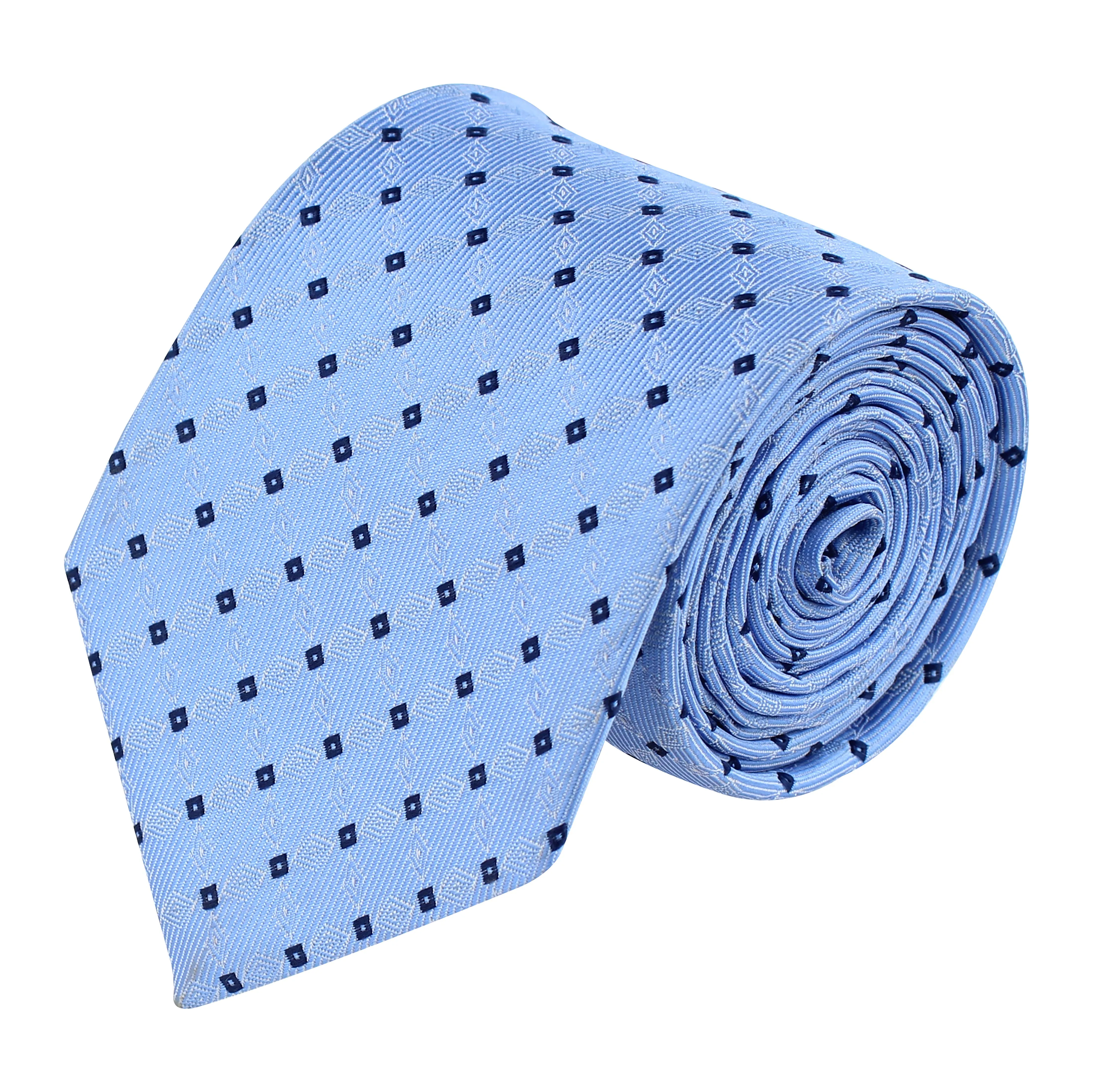 Kovove Cyan Checkered Neck Tie For Men