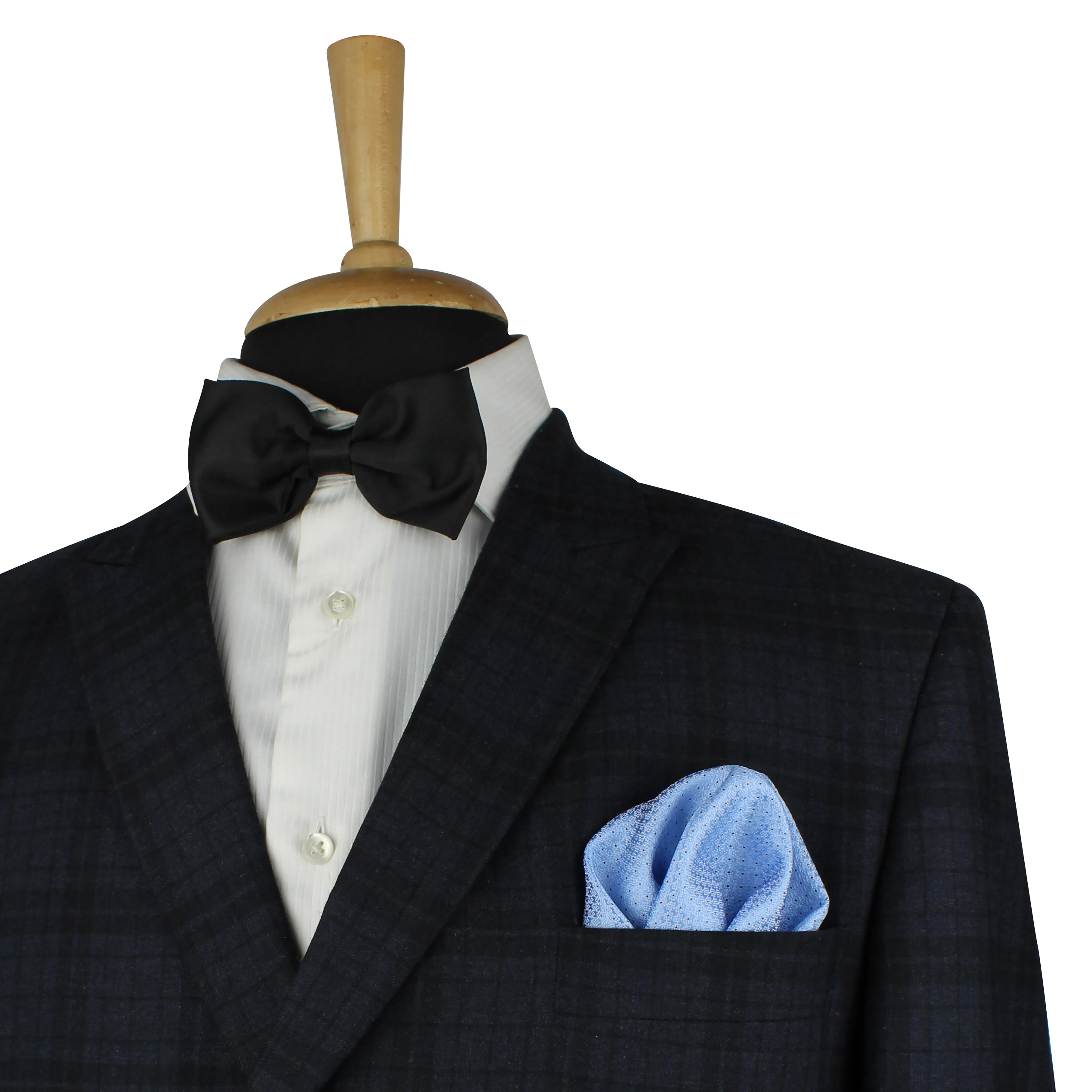 Kovove Glorious Cyan Polka Dot Pocket Square For Men