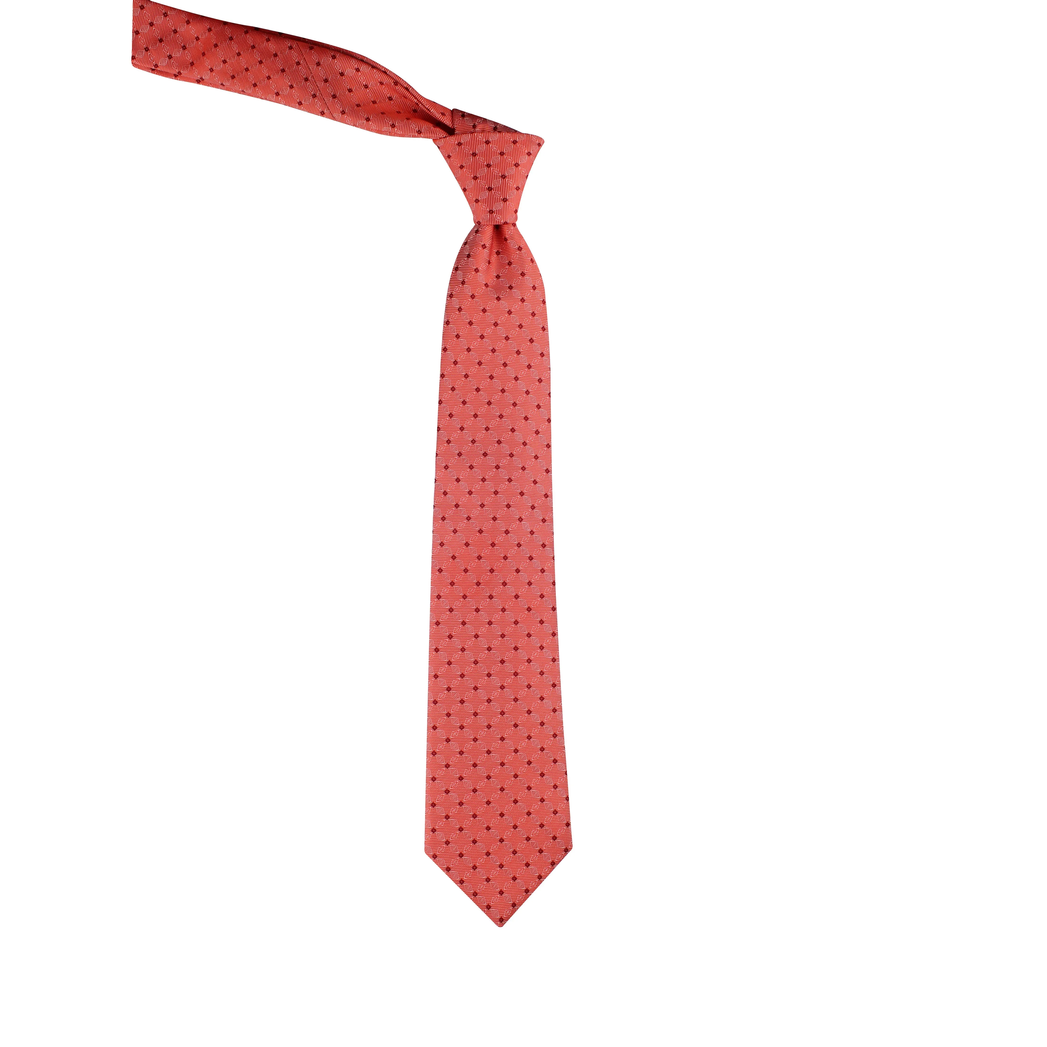 Kovove Pleasing Pink Checkered Necktie and Pocket Square Gift Box