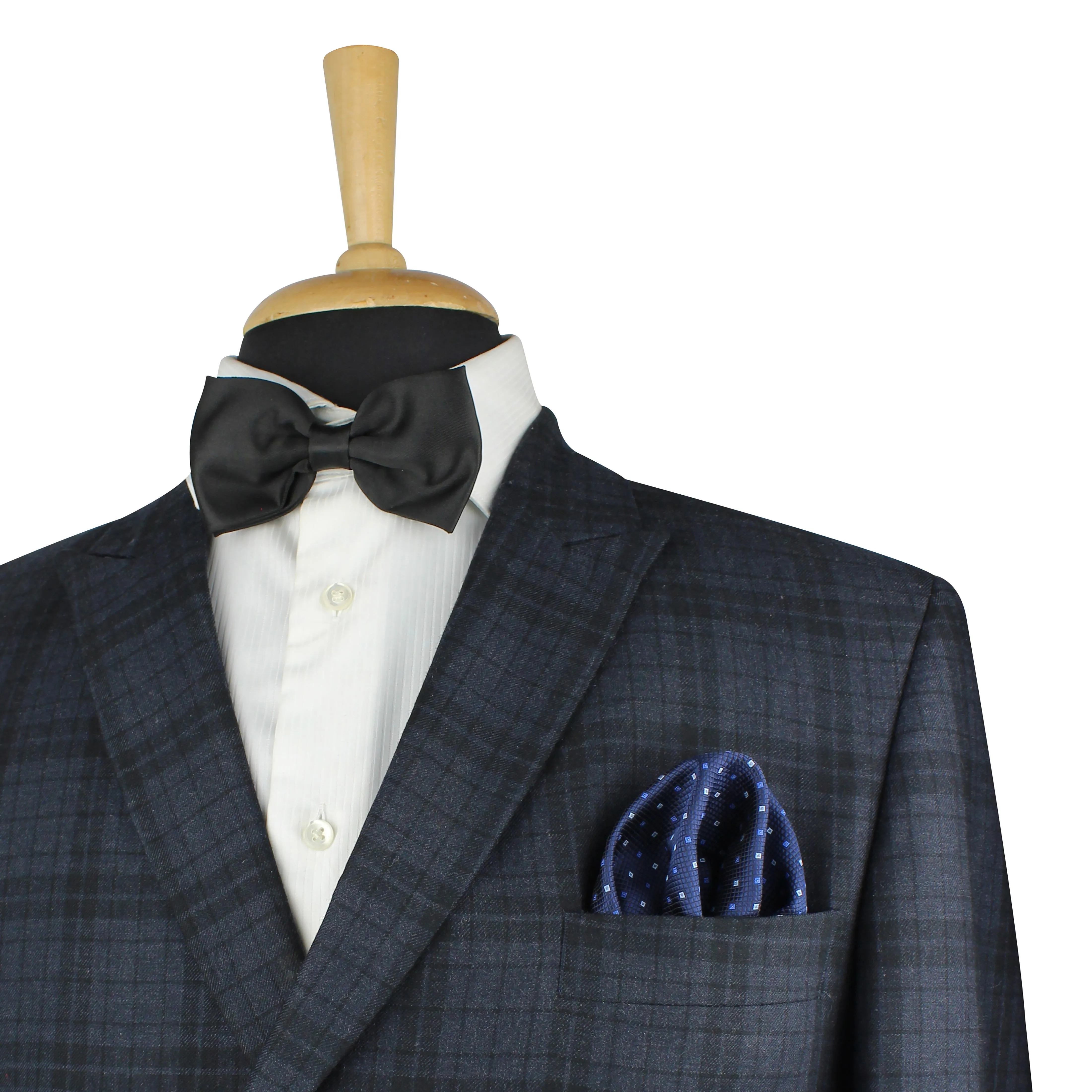 Kovove The Blue Treat Polka Print Pocket Square For Men