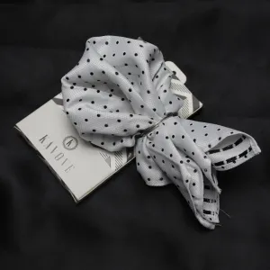 Kovove The Enchanting Polka Dot White Pocket Square