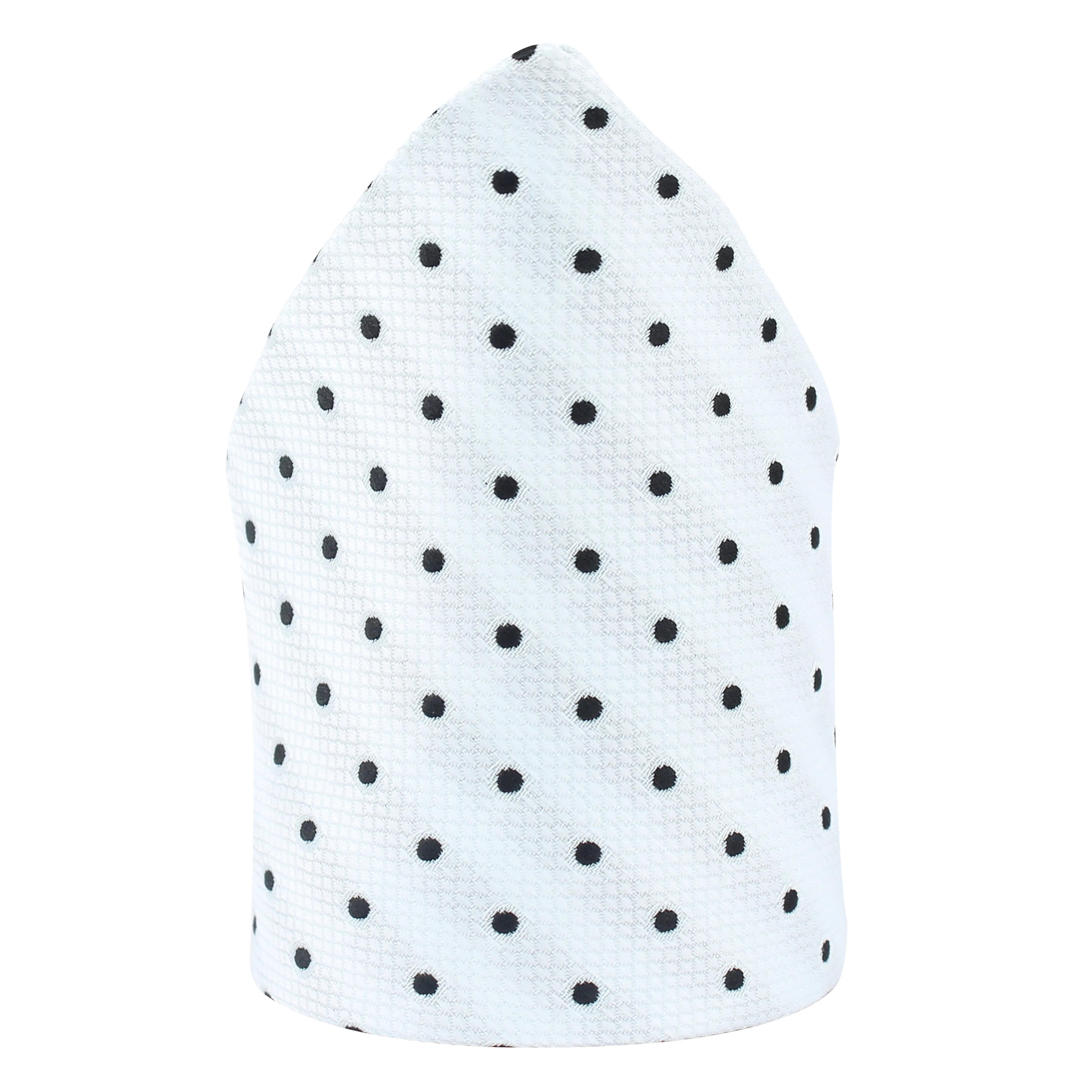 Kovove The Enchanting Polka Dot White Pocket Square