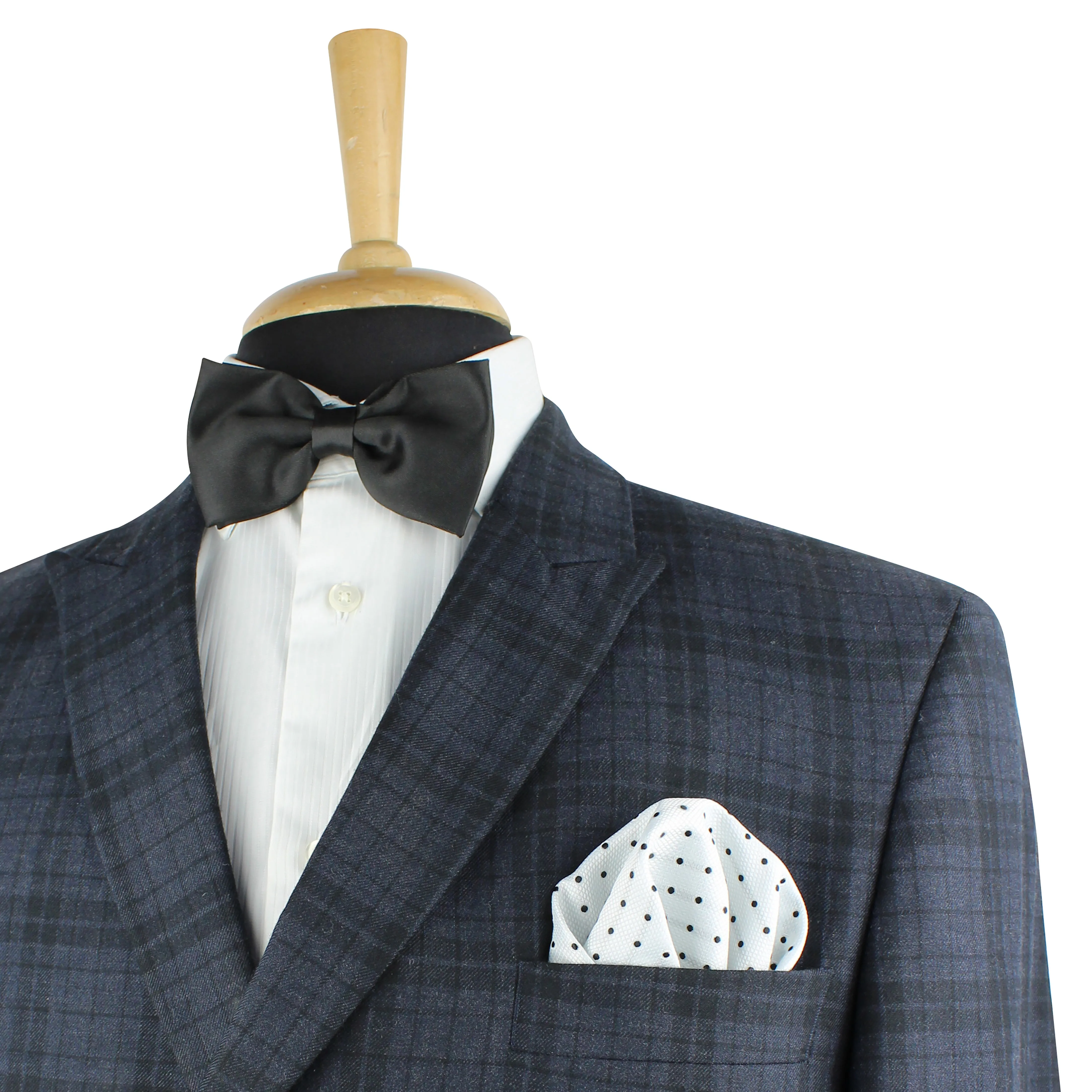 Kovove The Enchanting Polka Dot White Pocket Square