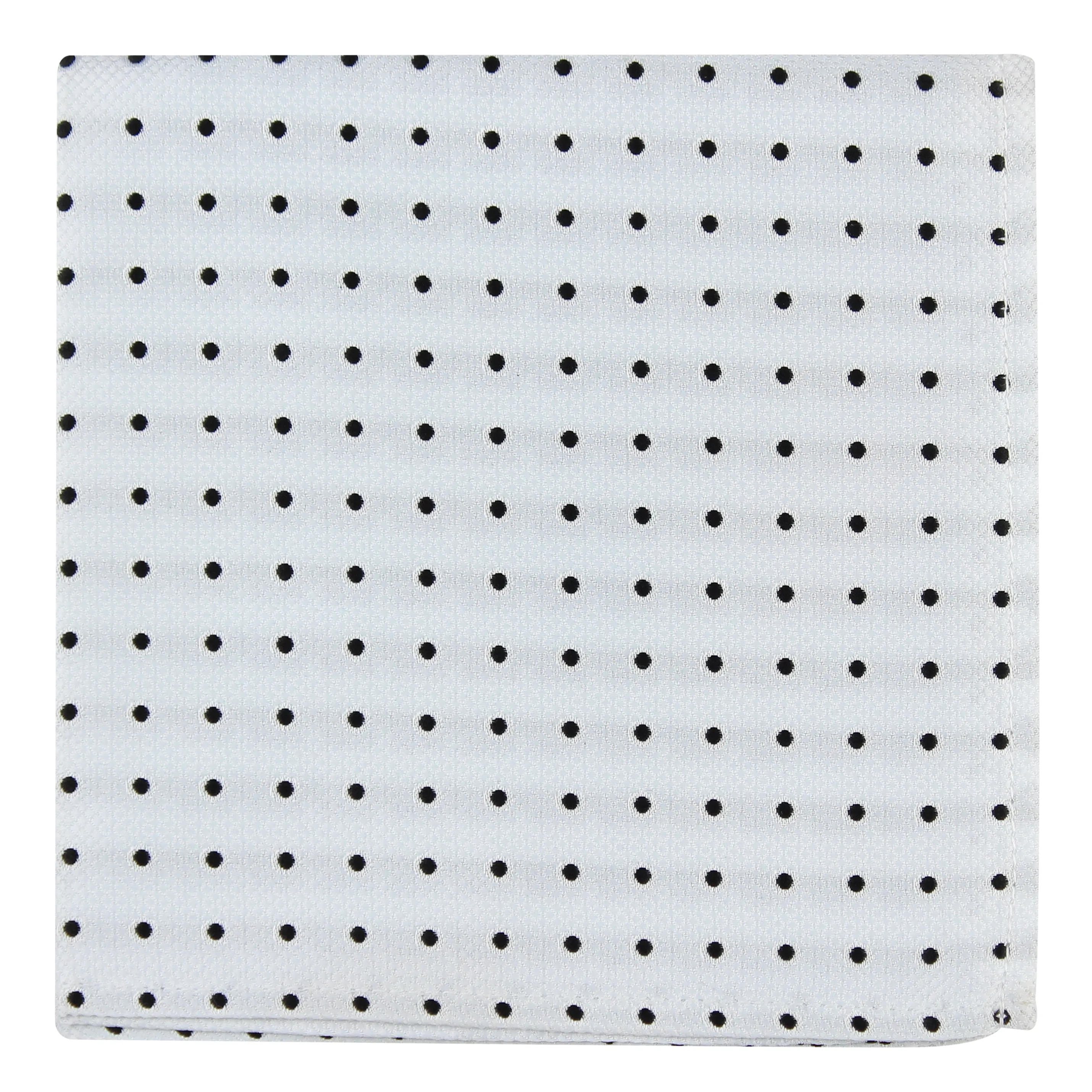 Kovove The Enchanting Polka Dot White Pocket Square