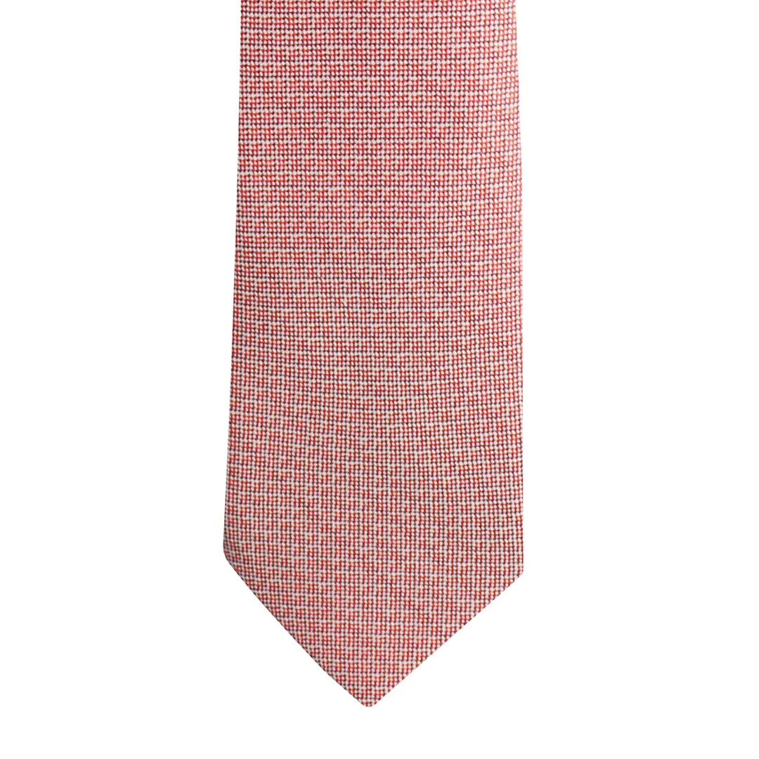 Kovove The Essentials Checkered Maroon Necktie For Men