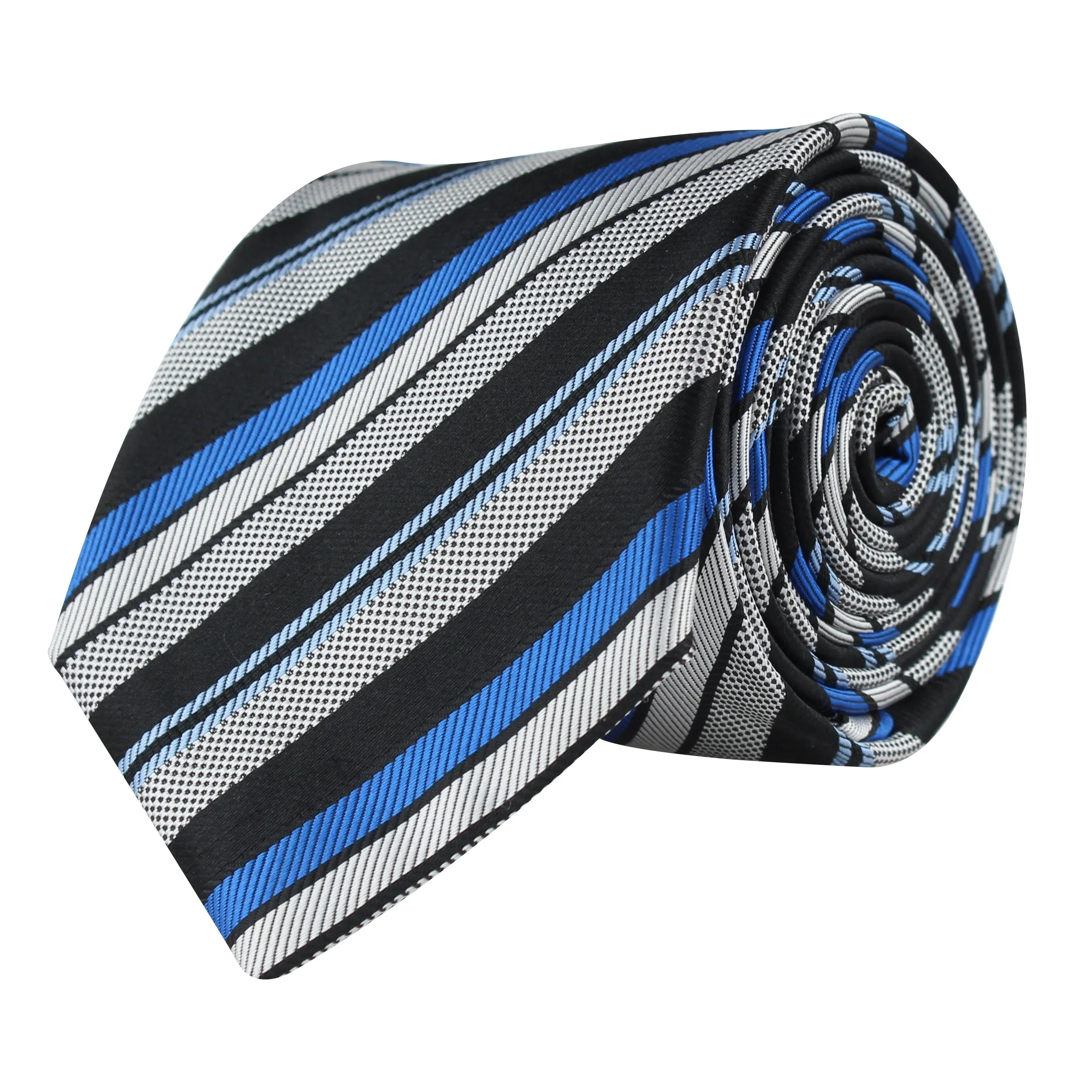 Kovove The Stripedara Grey Necktie For Men