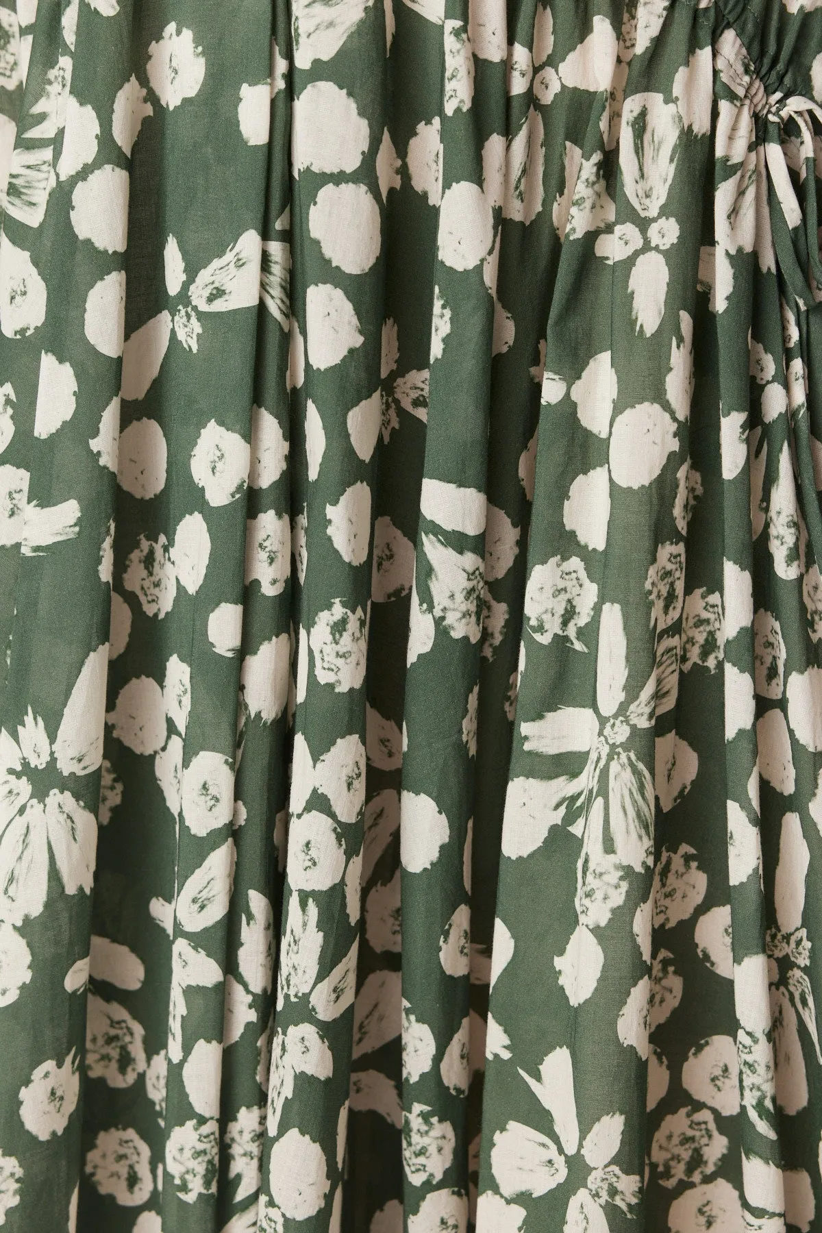 Layla Midi Dress - Khaki Floral