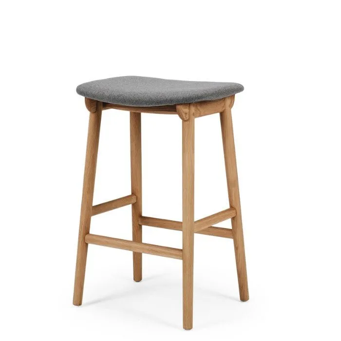 Niles Barstool (Natural Oak) Fabric