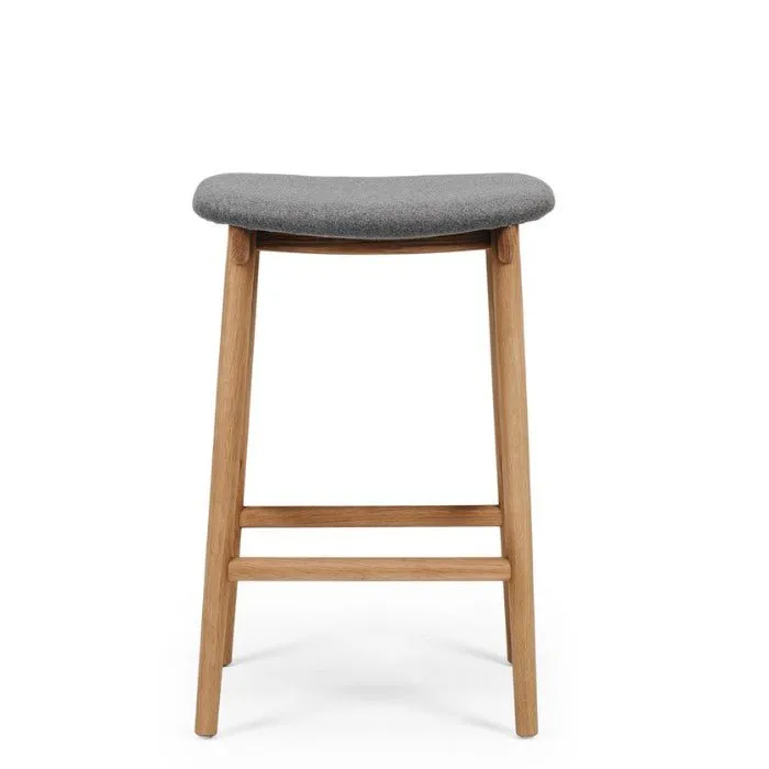 Niles Barstool (Natural Oak) Fabric