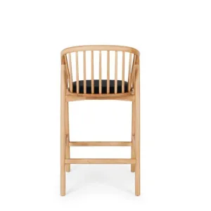 Nord Barstool Natural Oak) Black PU Seat