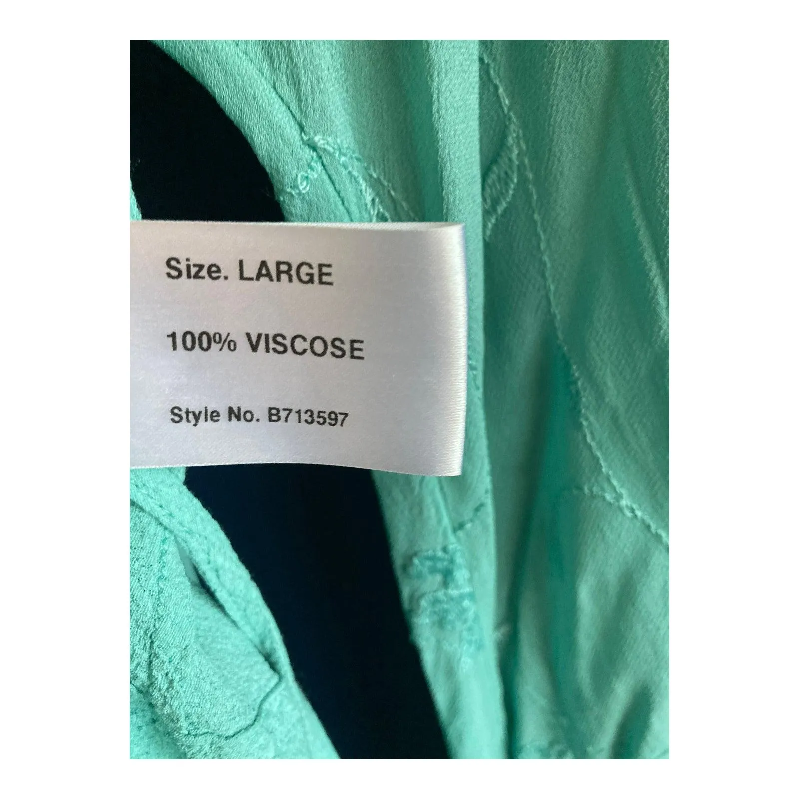 Platinum Turquoise Long Sleeved Beach Cover Up UK Size Large
