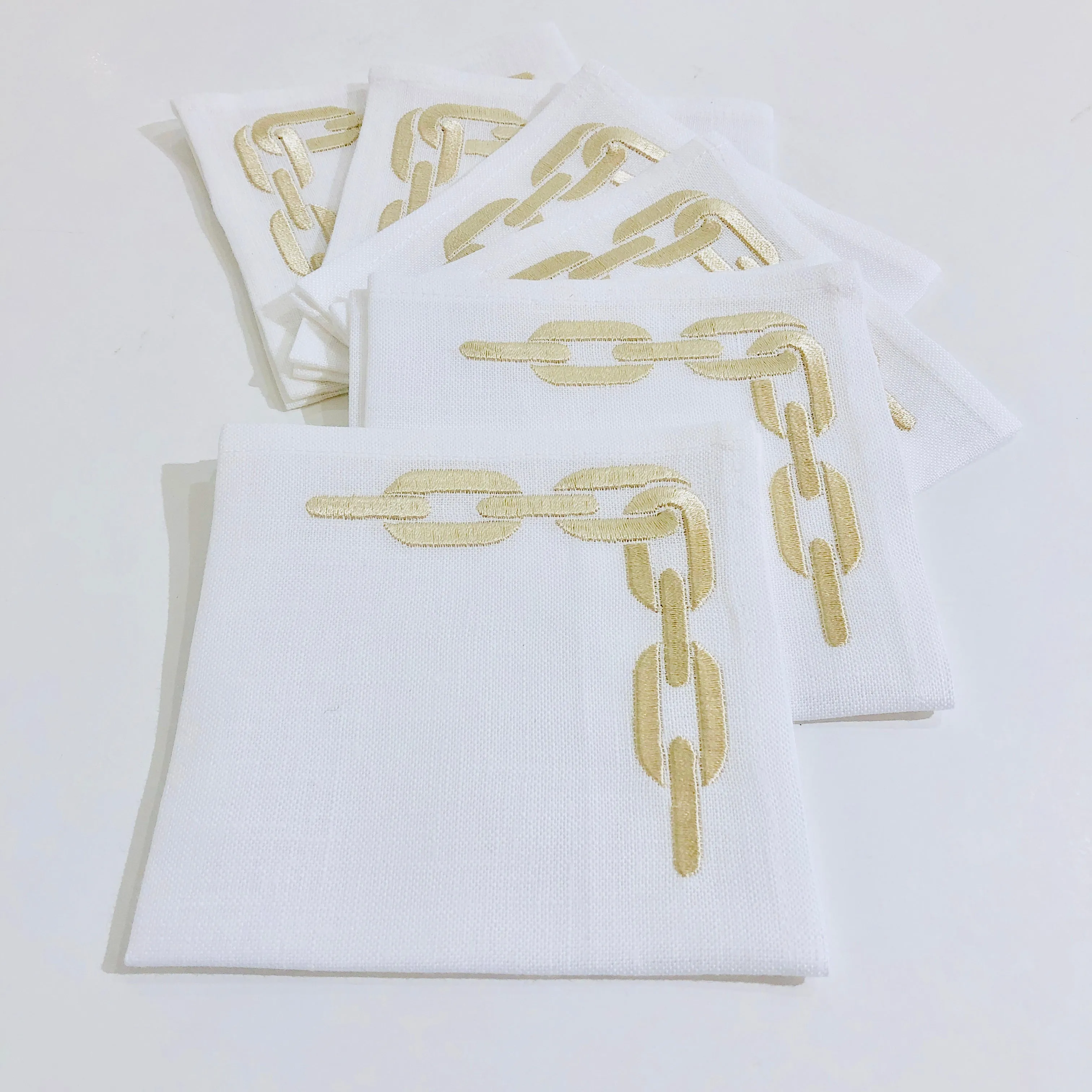 "Chain" Cocktail napkins (set of 6)