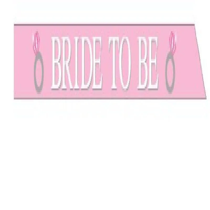 Satin "Bride To Be" Sash