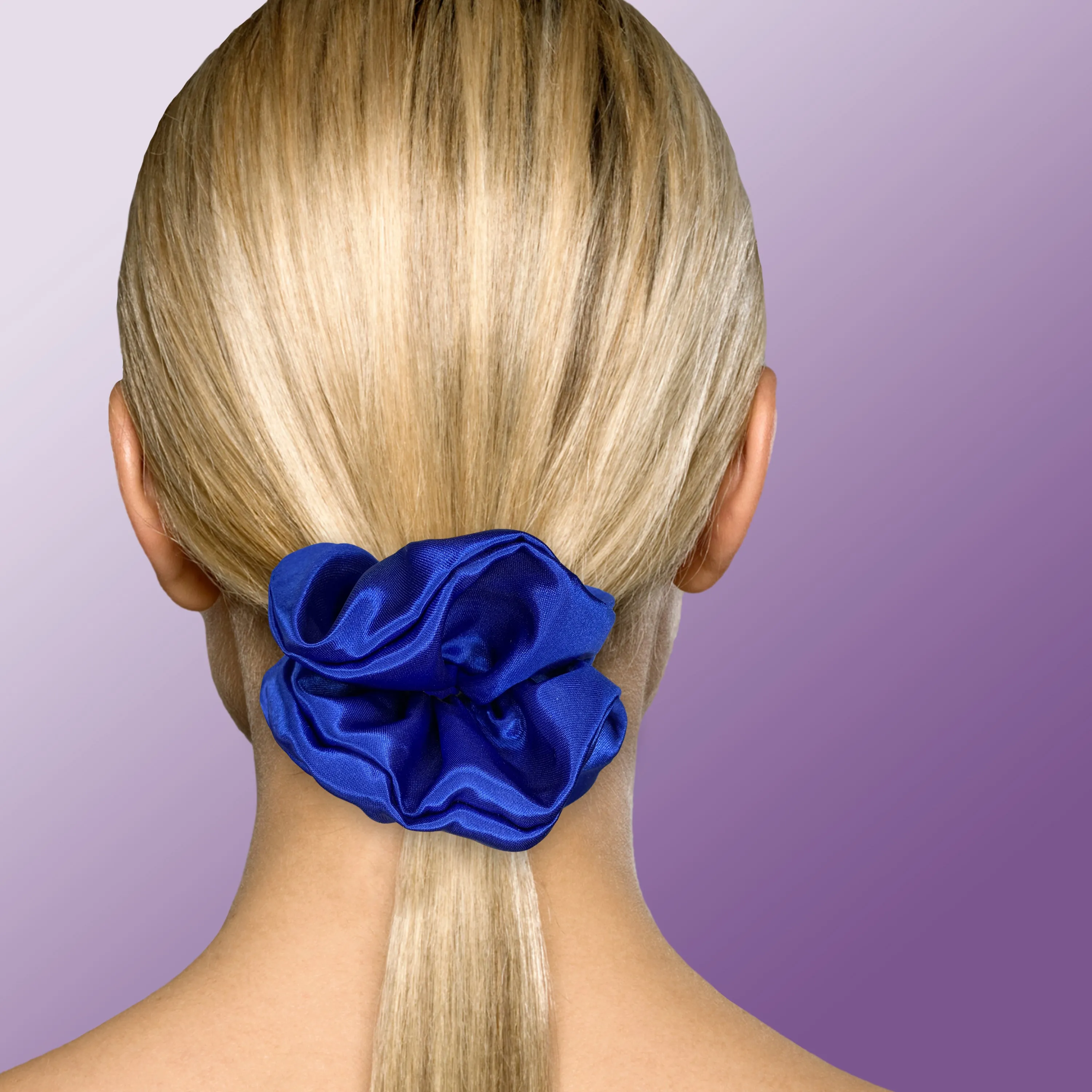 Scrunchies Premium Bridal Satin Available in 3 Sizes Made in the USA Royal