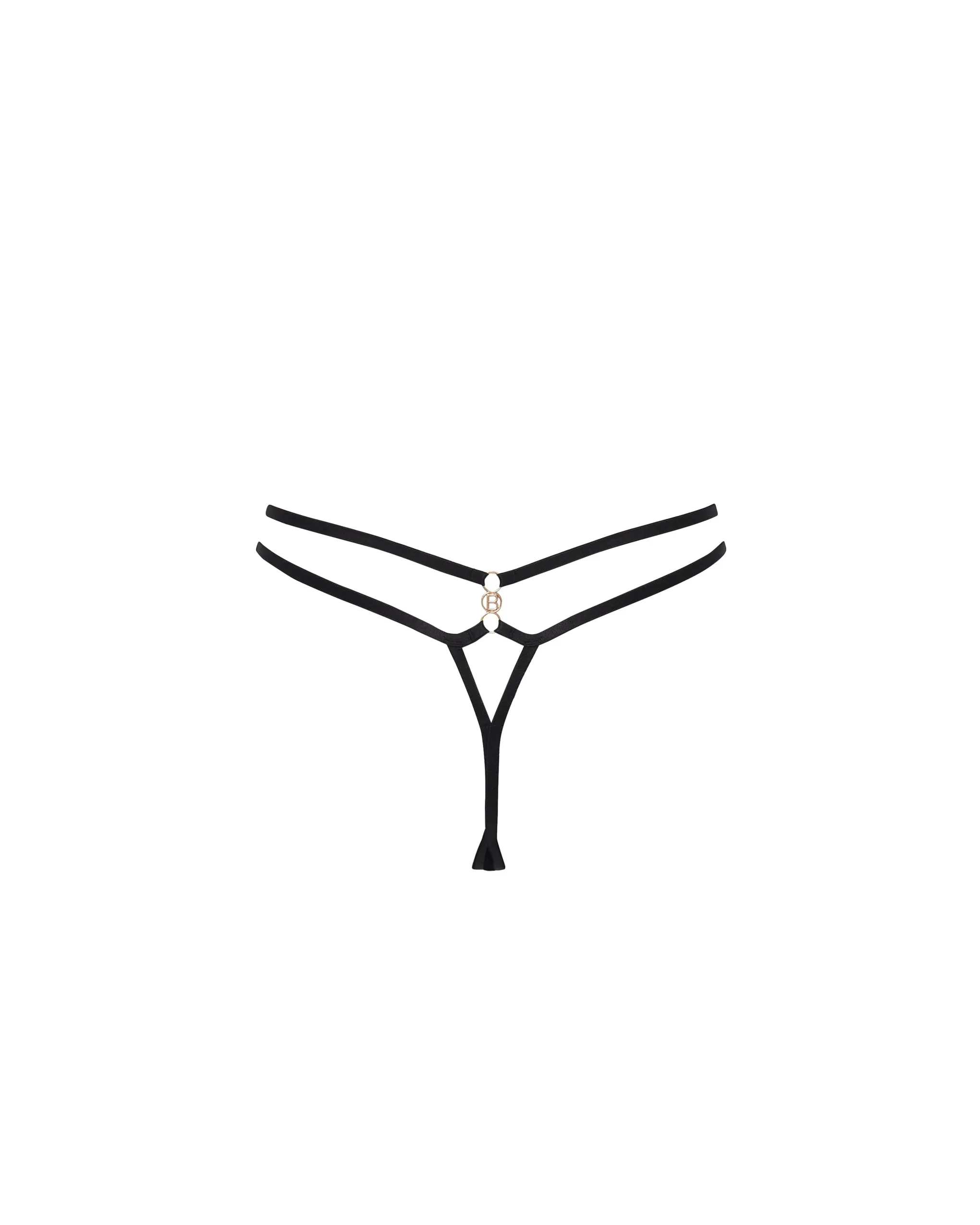 Black Shirin Thong - stylish and comfortable lingerie option for women.