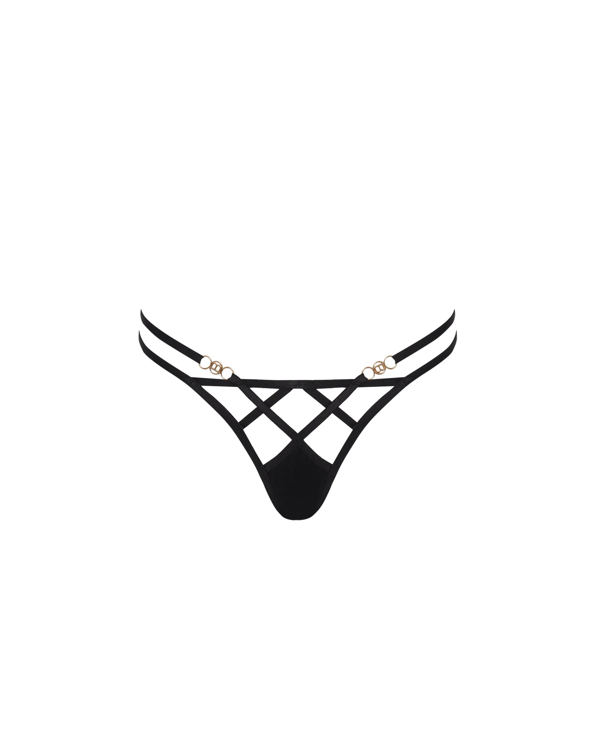 Black Shirin Thong - stylish and comfortable lingerie option for women.