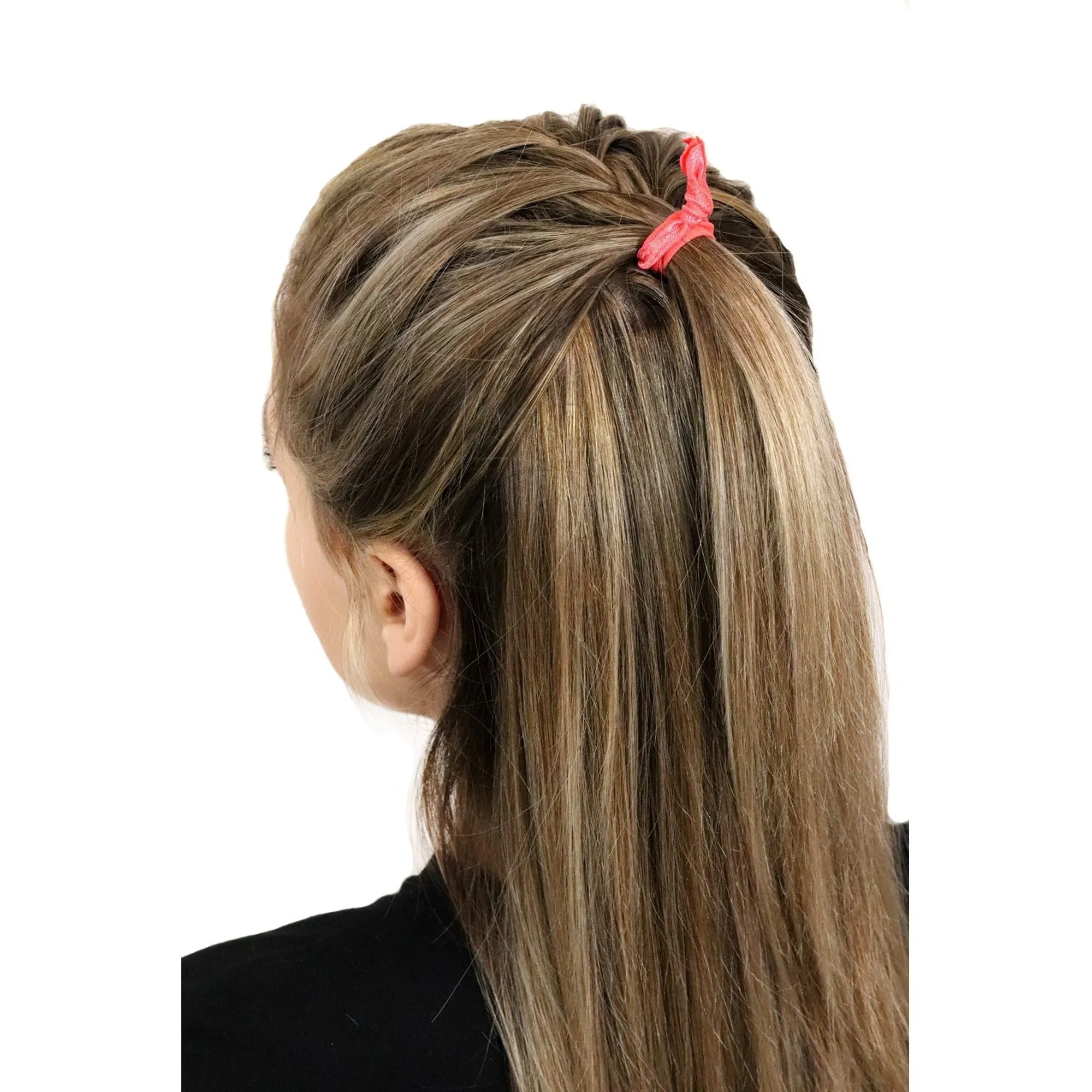 Silver Ribbon Hair Ties - 10