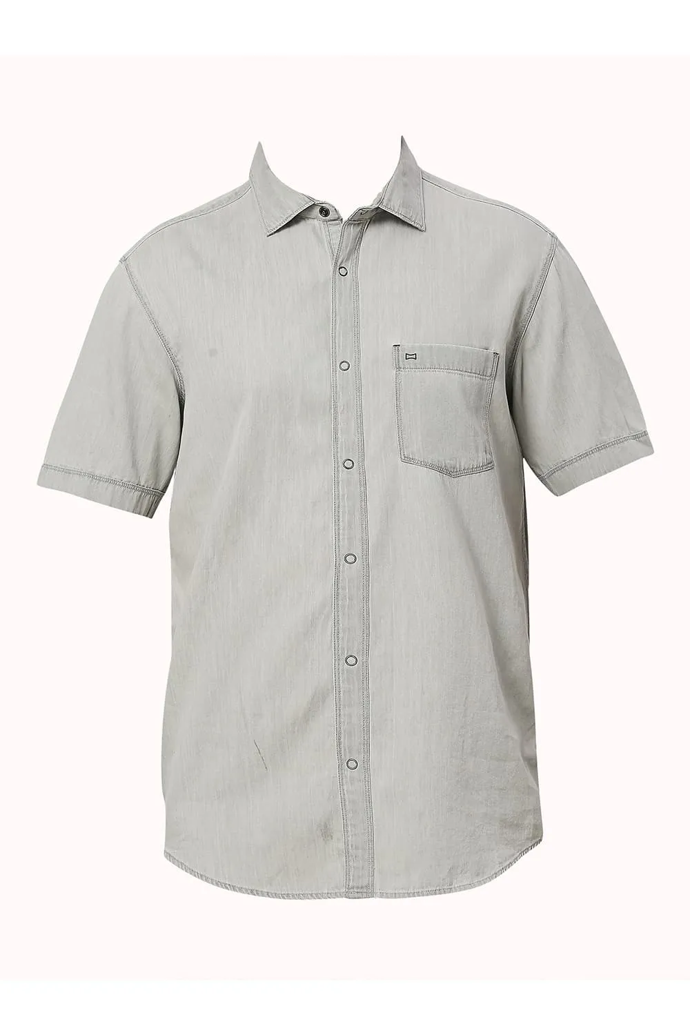 Slim Fit Cotton Sulphur Halfsleeves Shirt