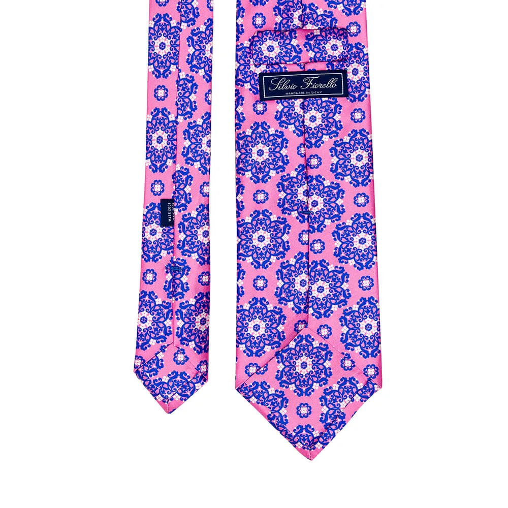 The Isola Bella Pink Duchesse Silk Tie