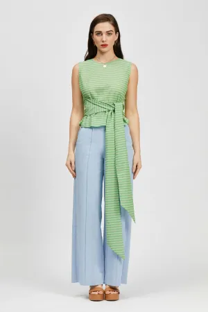 Viagem Singlet Green Stripe