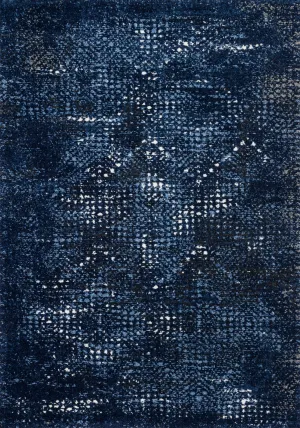 Viera Rug in Dark Blue & Light Blue