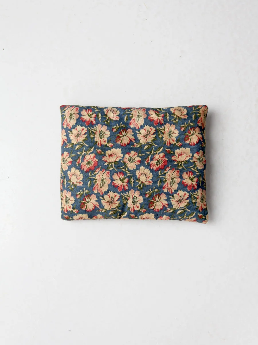 vintage embroidery work sampler pillow