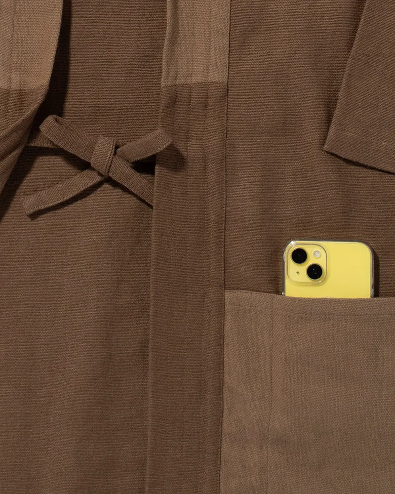 Wa-Modern, Haori, Woven Brown